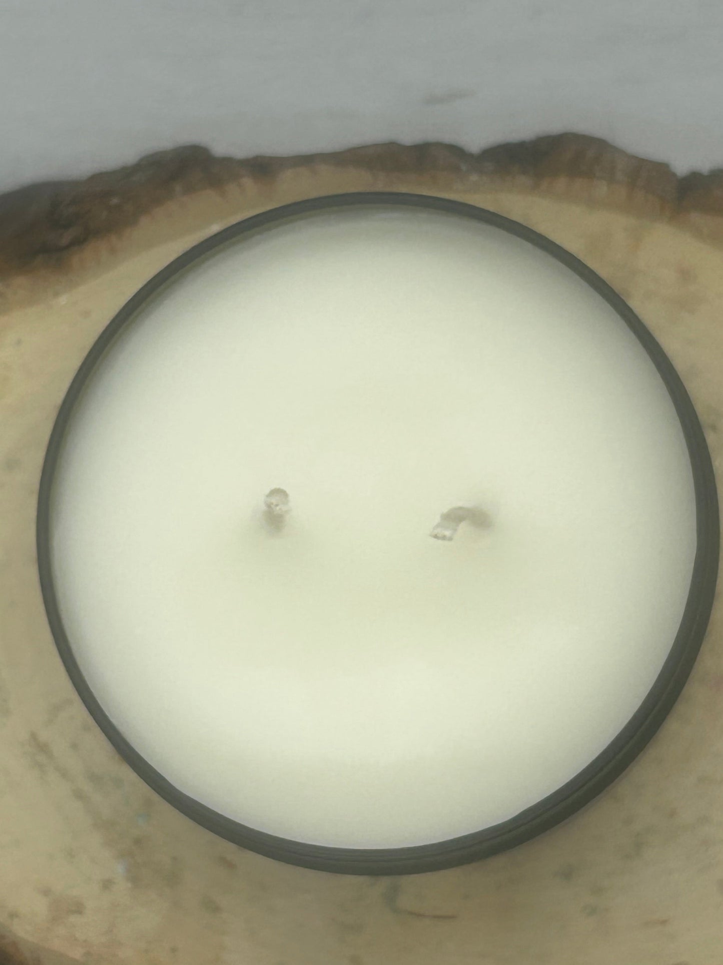 double wick soy blend candle tin