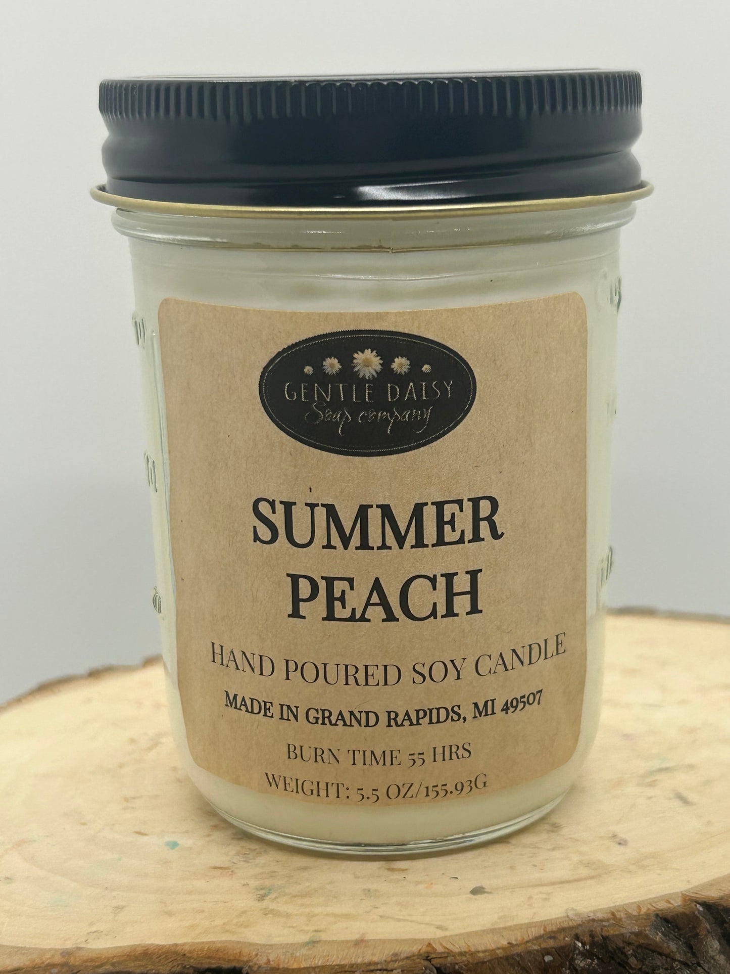 Summer Peach jelly jay soy candle