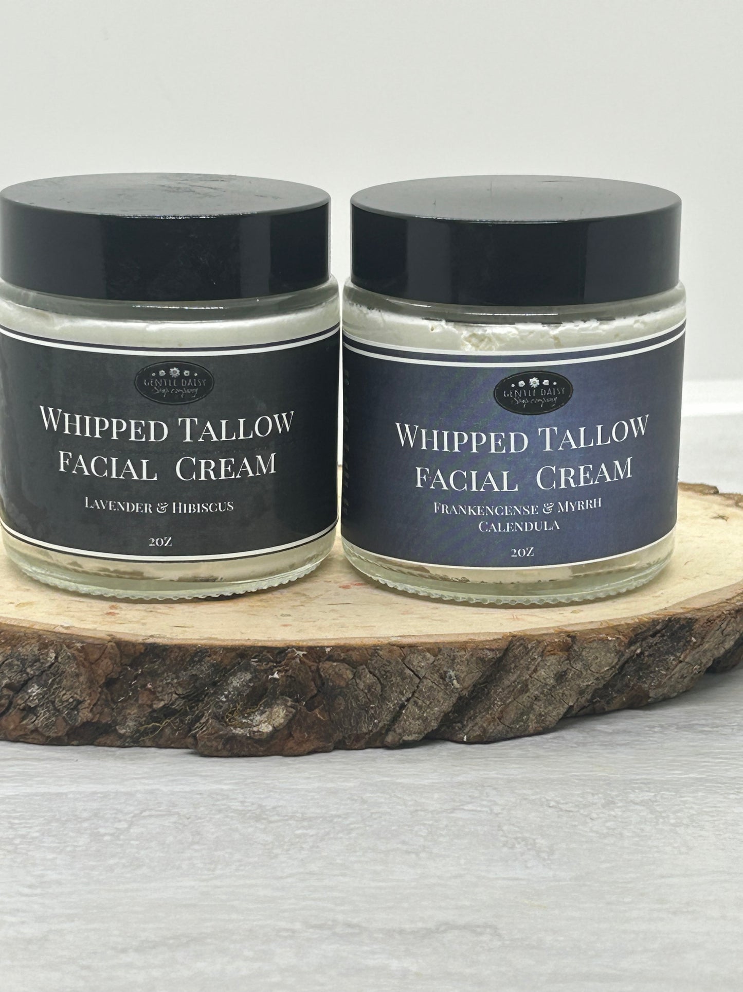 Whipped Tallow Facial Cream w/ Frankincense & Myrrh & Calendula