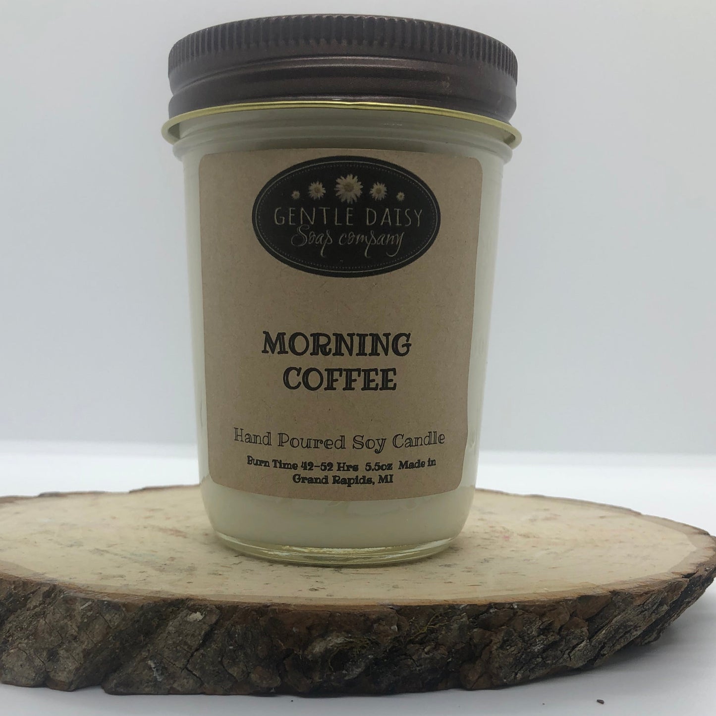 Morning Coffee Soy candle in jelly jar