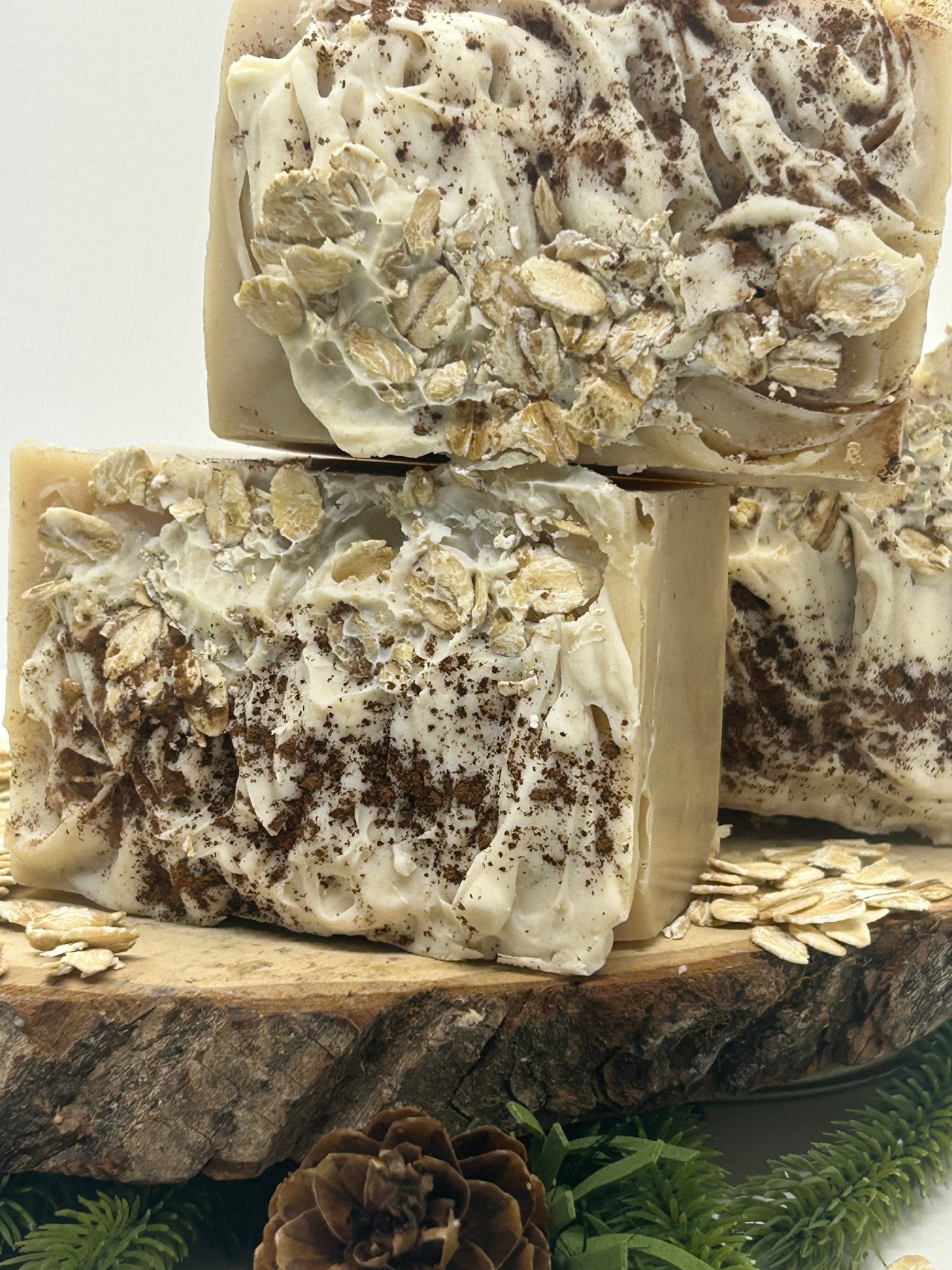 Frosted Spiced Oatmeal Cooke Soap - Gentle Daisy Soap Company LLC