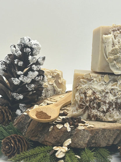 Frosted Spiced Oatmeal Cooke Soap - Gentle Daisy Soap Company LLC