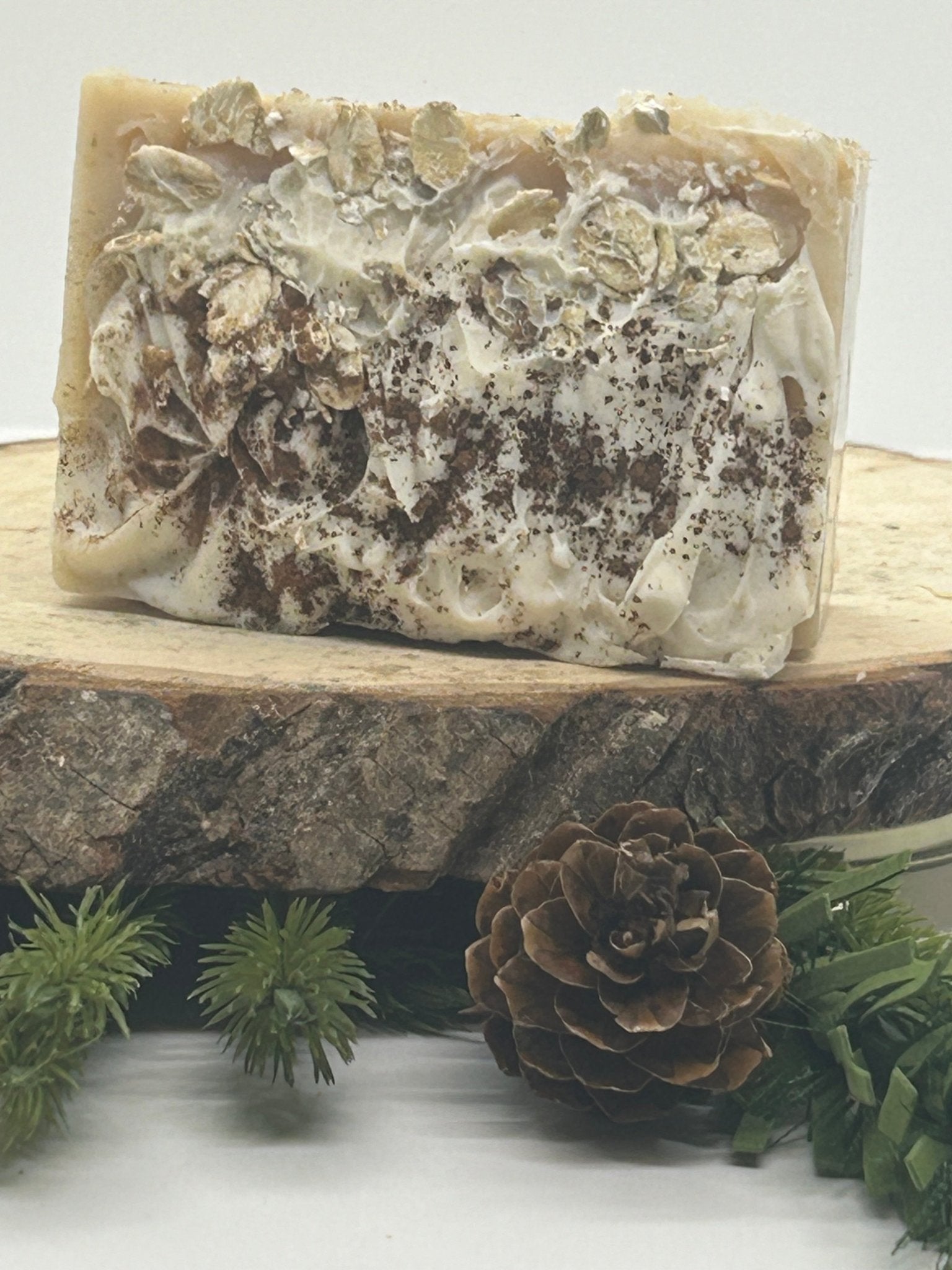 Frosted Spiced Oatmeal Cooke Soap - Gentle Daisy Soap Company LLC