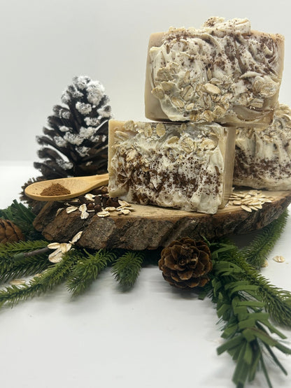 Frosted Spiced Oatmeal Cooke Soap - Gentle Daisy Soap Company LLC